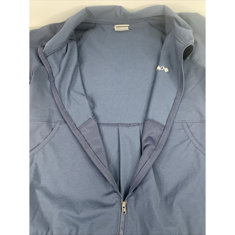 Columbia Women's Rain Jacket Size M Navy Blue Zip Up Waterproof - Picture 8 of 9